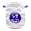 NEW! Silver Satin Dragon Tarot Bag