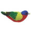 Felt Bird Garden Ornament - Painted Bunting - Wild Woolies (G)