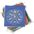 Paper Prayer Flag Om Lotus 8 ft. long - Tibet Collection