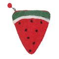 Handmade Felt Fruit Coin Purse - Watermelon - Global Groove (P)