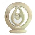 Natural Soapstone 8-inch Lover's Embrace Sculpture - Smolart