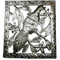 Single Bird Metal Wall Art - 11 by 12 Inches - Croix des Bouquets