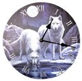 11 1/2" Winter Wolfs clock                                                                                              