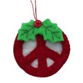 Red Peace Sign Ornament - Global Groove (H)