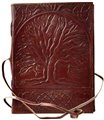 Sacred Oak Tree leather blank book w/ cord                                                                              