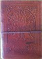 5" x 7" Tree of Life leather blank book w/cord                                                                          