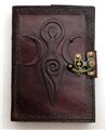 Maiden Mother Moon leather blank book w/ latch                                                                          