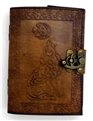 Celtic Wolf & Moon leather blank book w/ latch                                                                          