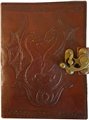 Double Dragon leather blank book w/ latch                                                                               