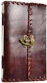 1842 Poetry leather blank book w/ latch                                                                                 