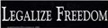 Legalize Freedom bumper sticker                                                                                         