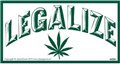 Legalize Marijuana bumper sticker                                                                                       