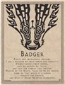 Badger Prayer poster                                                                                                    