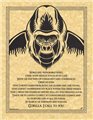 Gorilla Prayer poster                                                                                                   