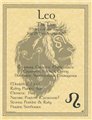 Leo zodiac poster                                                                                                       