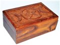 4" x 6" Triple Moon Pentagram wood box                                                                                  