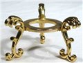 Gold Plated Flower gazing ball stand                                                                                    
