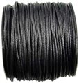 Black Waxed Cotton cord 2mm 100 meters                                                                                  