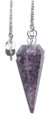 6-sided Lepidolite pendulum                                                                                             