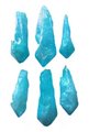 1 lb Angel Aqua Blue Crystal unpolished points                                                                          