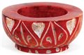 Red Stone Tealight or Cone Incense Burner                                                                               