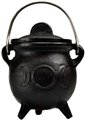 3" Triple Moon cast iron cauldron w/ lid                                                                                