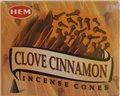 Clove Cinnamon HEM cone 10 cones                                                                                        