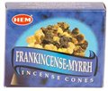 Frankincense & Myrrh HEM cone 10 cones                                                                                  