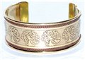 Tree of Life copper & brass bracelet                                                                                    