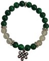 8mm Malachite/ Quartz with Celtic Knot                                                                                  