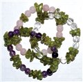 Peridot Faceted with assorted gemstone bracelet                                                                         