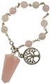 Rose Quartz pendulum bracelet                                                                                           