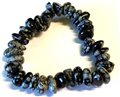 Snowflate Obsidian gemstone bracelet stretch                                                                            