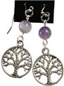 Amethyst Tree of Life earrings                                                                                          