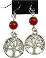 Carnelian Tree of Life earrings                                                                                         