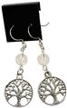 Quartz Tree of Life earrings                                                                                            