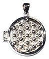 3/4" Flower of Life locket sterling pendant                                                                             