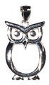 7/8" Owl sterling pendant                                                                                               