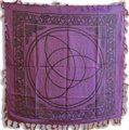 Purple Triquetra altar cloth 36" x 36"                                                                                  