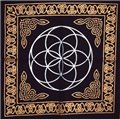 18"x18" Seed of Life altar cloth                                                                                        