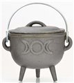 Triple Moon cast iron cauldron  4"                                                                                      
